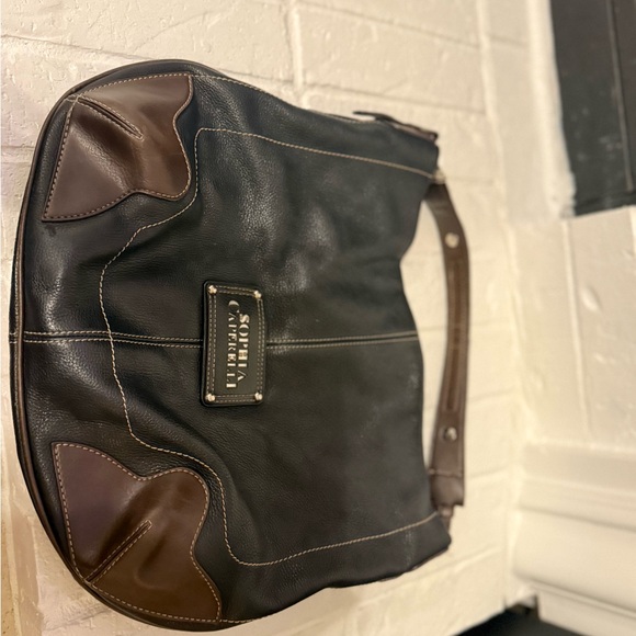 Sophia Caperelli Elegant Black and Brown Hobo Bag - Picture 7 of 7